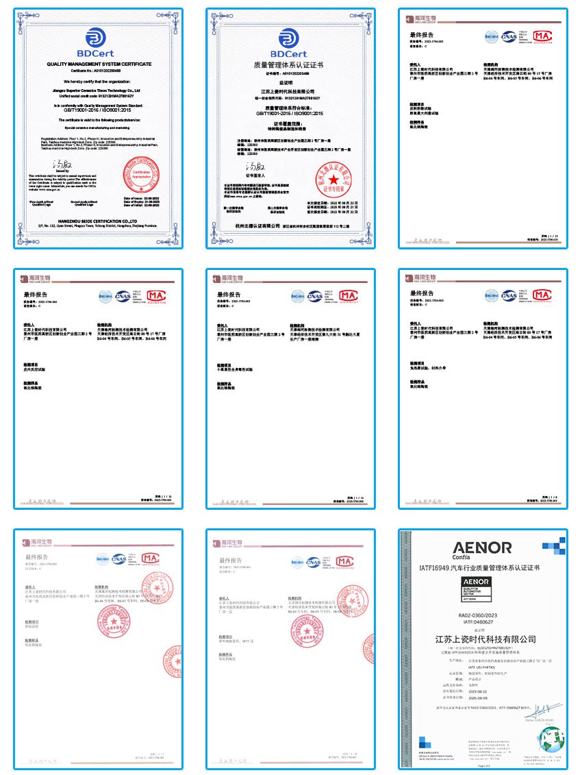 Our Certificates